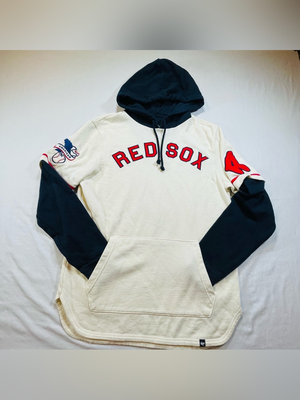 ‘47 Brand Boston Red Sox Cooperstown Hoodie Sweatshirt MLB Mens XS Trifecta